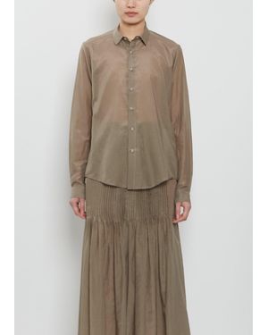 Lauren Manoogian Sheer Cotton Silk Shirt - Natural