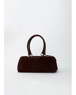 Guidi Shoulder Suede Bag, Medium - Multicolour
