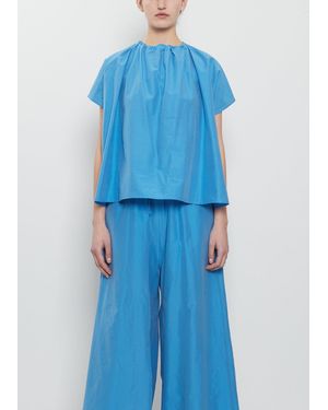 Toogood The Poet Cotton Silk Top - Blue