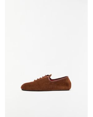 Plan C Leather Lace Up Shoes - White