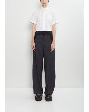 Sacai Glen Check Pants - White