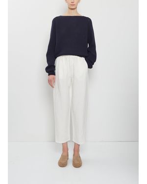 Apuntob Linen Tapered Pants - Blue