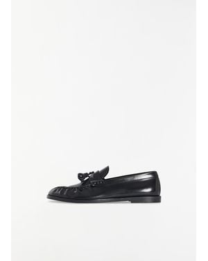 The Row Mens Polished Leather Loafer - White