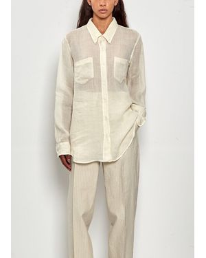 Dries Van Noten Cheers Ramie Shirt - White