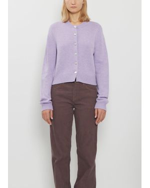 Begg x Co Hepburn Cashmere Cardigan - Purple