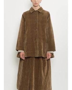 Casey Casey Soleil Cotton Linen Velvet Jacket - Natural
