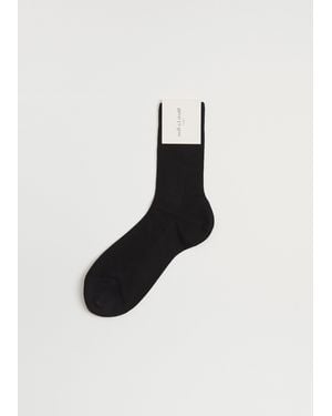 Maria La Rosa One Ribbed Socks - White