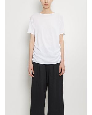 Lauren Manoogian Pima Cotton Drape Tee - White
