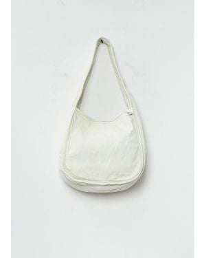 Guidi Hobo Leather Bag - White