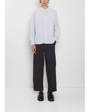 Bergfabel Men Farmer Linen Cotton Trousers - White