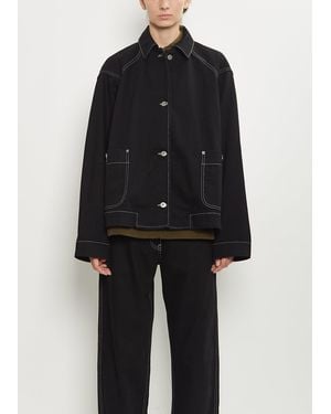 Casey Casey Drays Cotton Denim Travail Jacket - Black