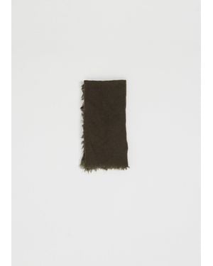 Frenckenberger Woven Cashmere Bandana - White