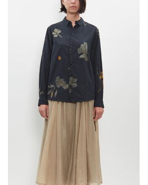 Pas De Calais Secret Forest Print Blouse - Blue