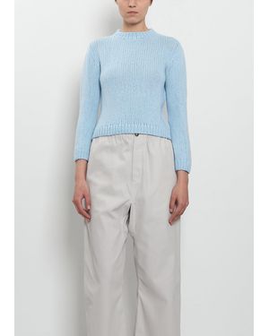 Wommelsdorff Bloom Crewneck Cashmere Sweater - Blue