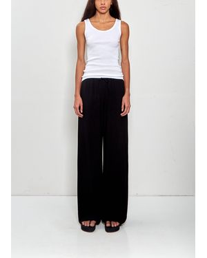 Comoli Fluid Wide Pants - Black