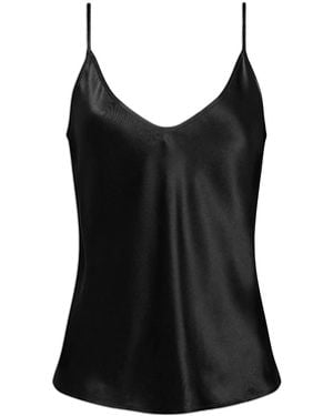 L'Agence Lexi Silk Camisole - Black