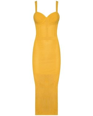 L'Agence Michelle Knit Dress - Yellow