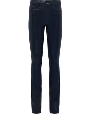 L'Agence Ruth Coated Straight-Leg Jean - White