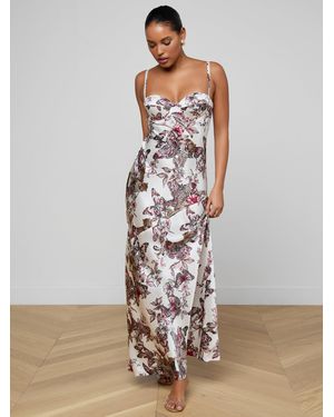 L'Agence Sayla Silk Gown - White