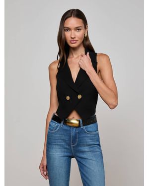 L'Agence Zadie Knit Vest - Blue