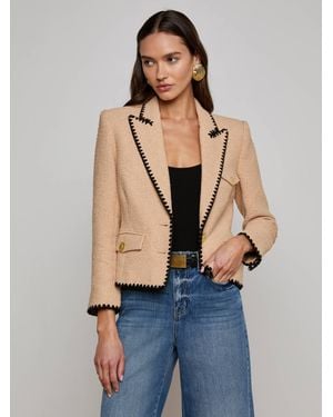 L'Agence Wylla Tweed Blazer - Blue