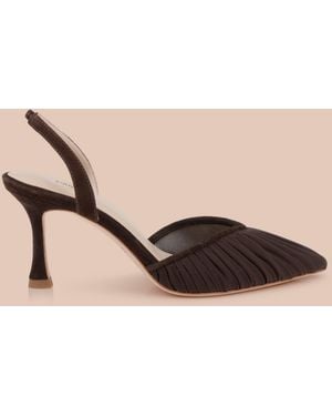 L'Agence Bowery Mesh Slingback Pump - Natural