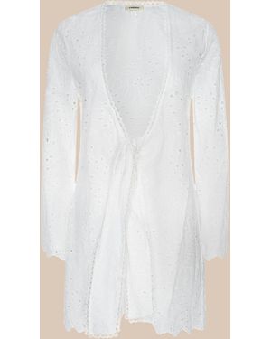L'Agence Navaeh Cover-Up Kimono - White