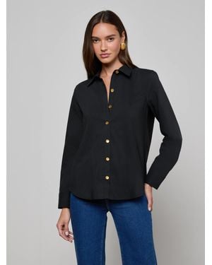 L'Agence Ellery Button-Down Shirt - Blue