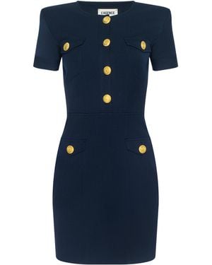 L'Agence Cori Mini Dress - Blue