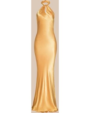 L'Agence Saphara Halter Gown - Natural