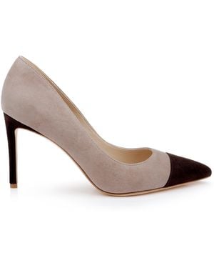 L'Agence Kendelle Suede Pump - White