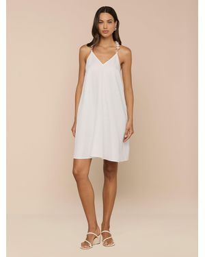 L'Agence Amora Pearl Strap Dress - Natural