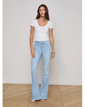 L'Agence Marty Flare Jean - White