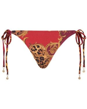 L'Agence Britt Tie-Side Bikini Bottom - Red