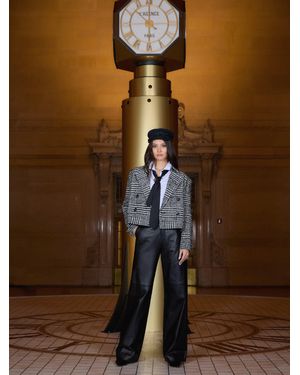 L'Agence Xoey Cropped Trench Coat - Brown