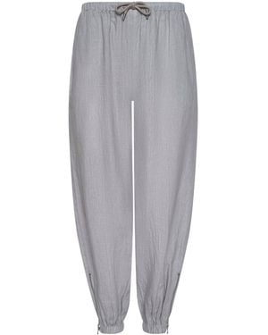 L'Agence Pantalon De Jogging En Lin Mariko, Étain Clair - Gris