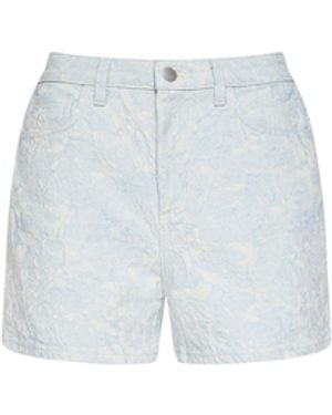 L'Agence Lissania Jacquard Short - White