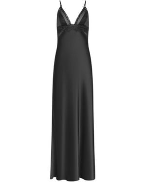 L'Agence Elsa Silk Gown - Black