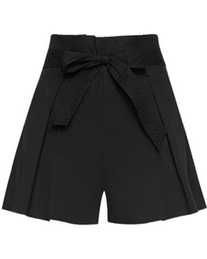 L'Agence Damira Poplin Short - Black