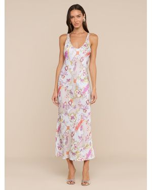 L'Agence Akiya Satin Maxi Dress - Natural