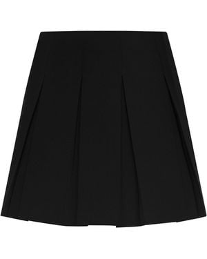 L'Agence Tania Pleated Mini Skirt - Black