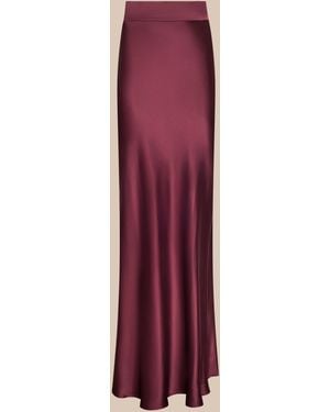 L'Agence Ryker Silk Maxi Skirt - Pink