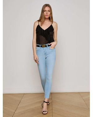 L'Agence Margot Cropped Skinny Jean - Blue