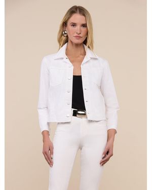 L'Agence Janelle Denim Jacket - White