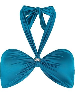 L'Agence Krysta Halter Bikini Top - Blue