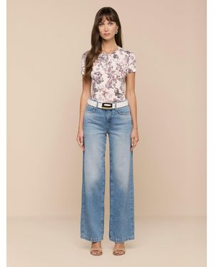 L'Agence Scottie Wide-Leg Jean - Bleu