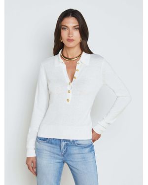 L'Agence 'Agence Sterling Sweater - White