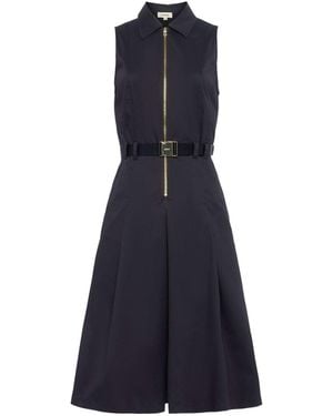L'Agence Kylo Poplin Shirt Dress - Blue