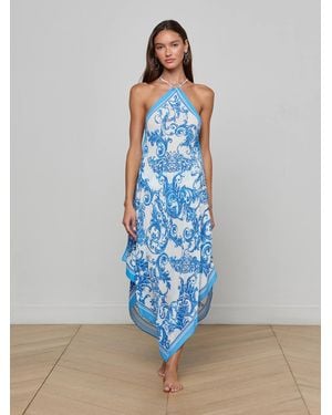 L'Agence 'Agence Elise Cover-Up Dress - Blue
