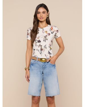 L'Agence Ressi Fitted T-Shirt - Blue